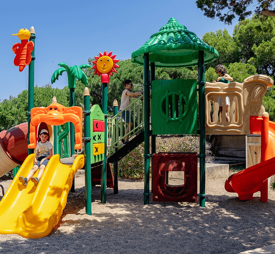 Spielplatz auf dem Campingplatz Cap du Roc, Campingplatz Sigean