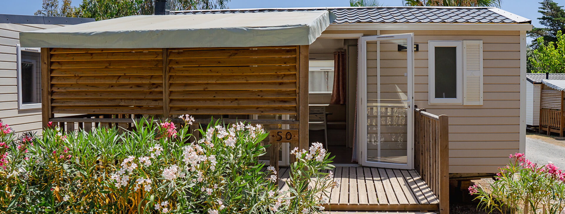 stacaravan Cottage voor 4 personen met 2 slaapkamers