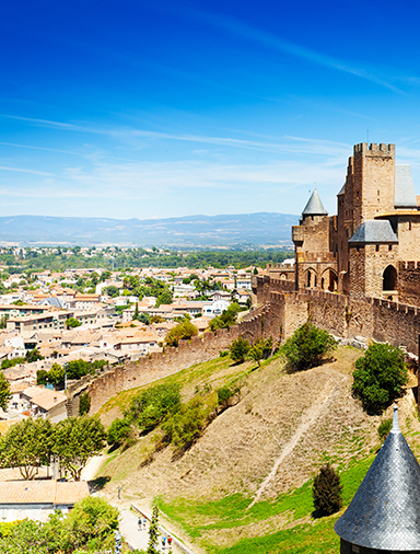 Carcassonne und die mittelalterliche Festungsstadt