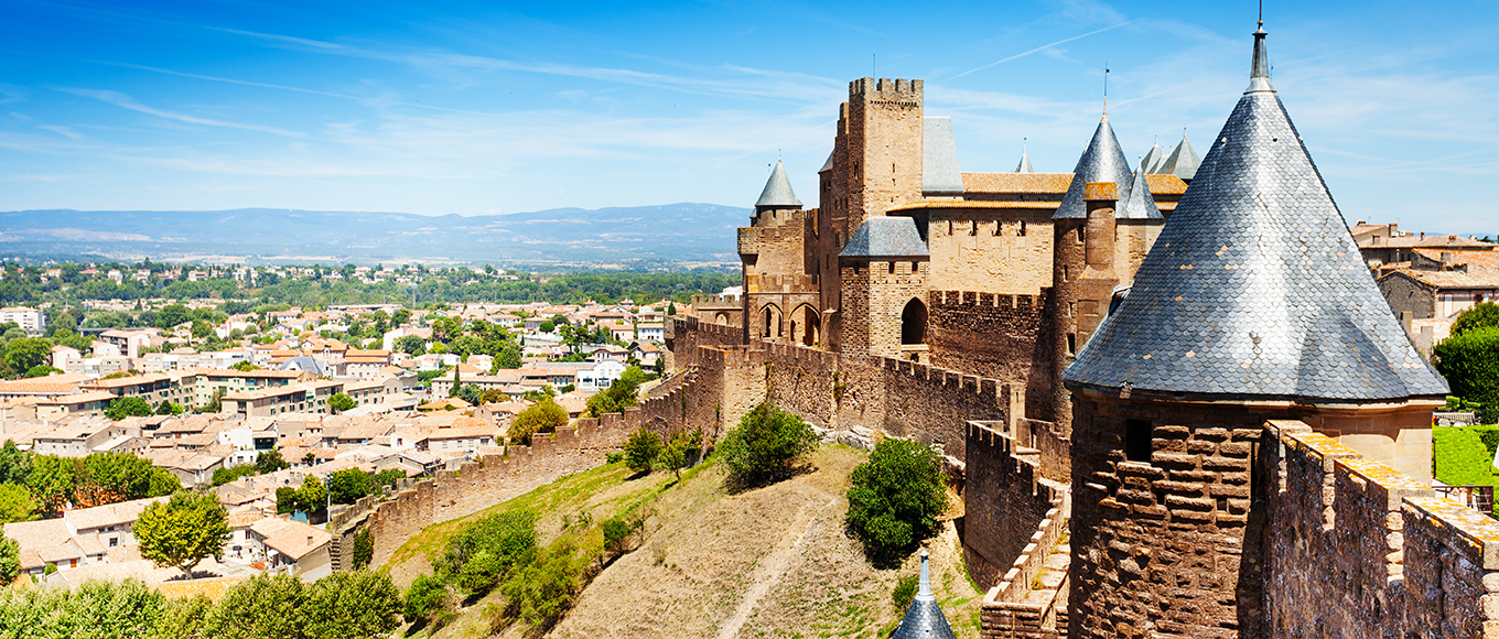 De Cité de Carcassonne is één van de mooiste voorbeelden van middeleeuwse architectuur in Europa