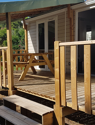 Location mobil home dans l'Aude : mobil-home 4 personnes